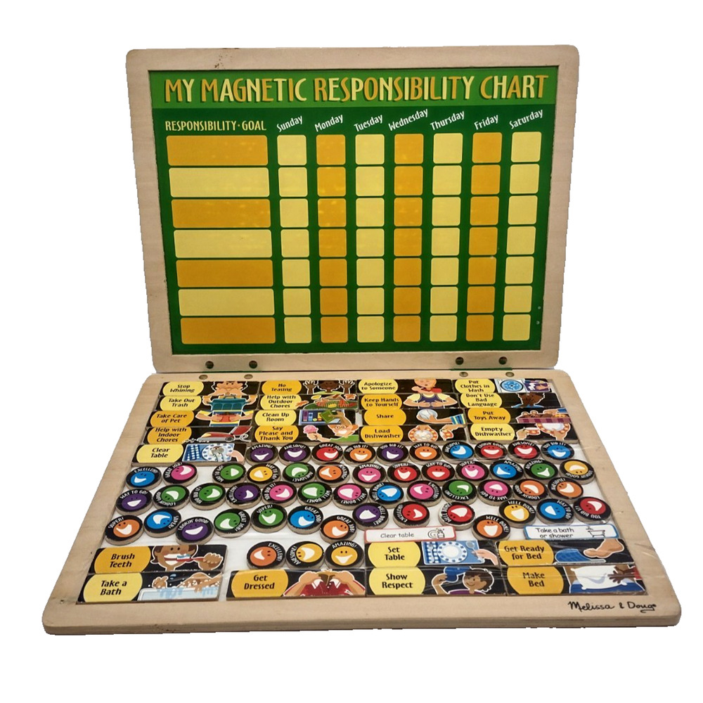 Melissa & Doug My Magnetic Responsibility Chart Educational Magnet Toy for Kids